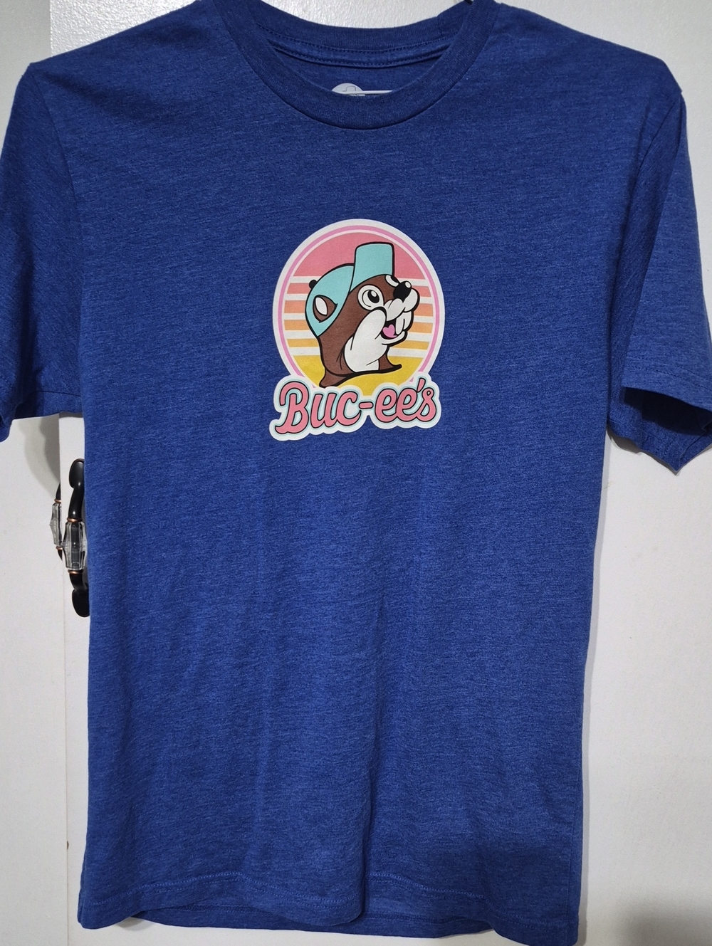 Buc-ee's Women's Blue Short Sleeve Logo Tee